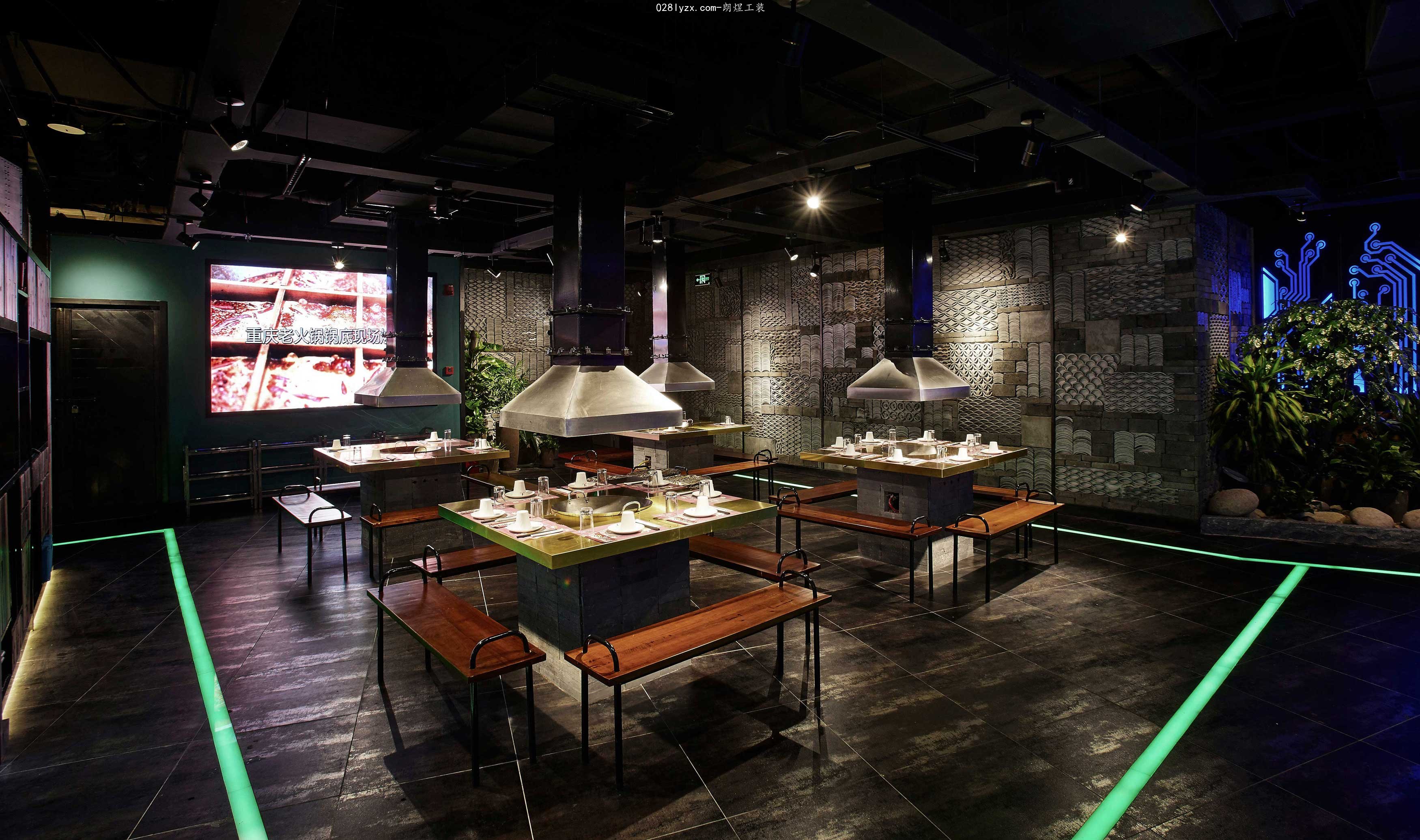 混搭风火锅店装修案例