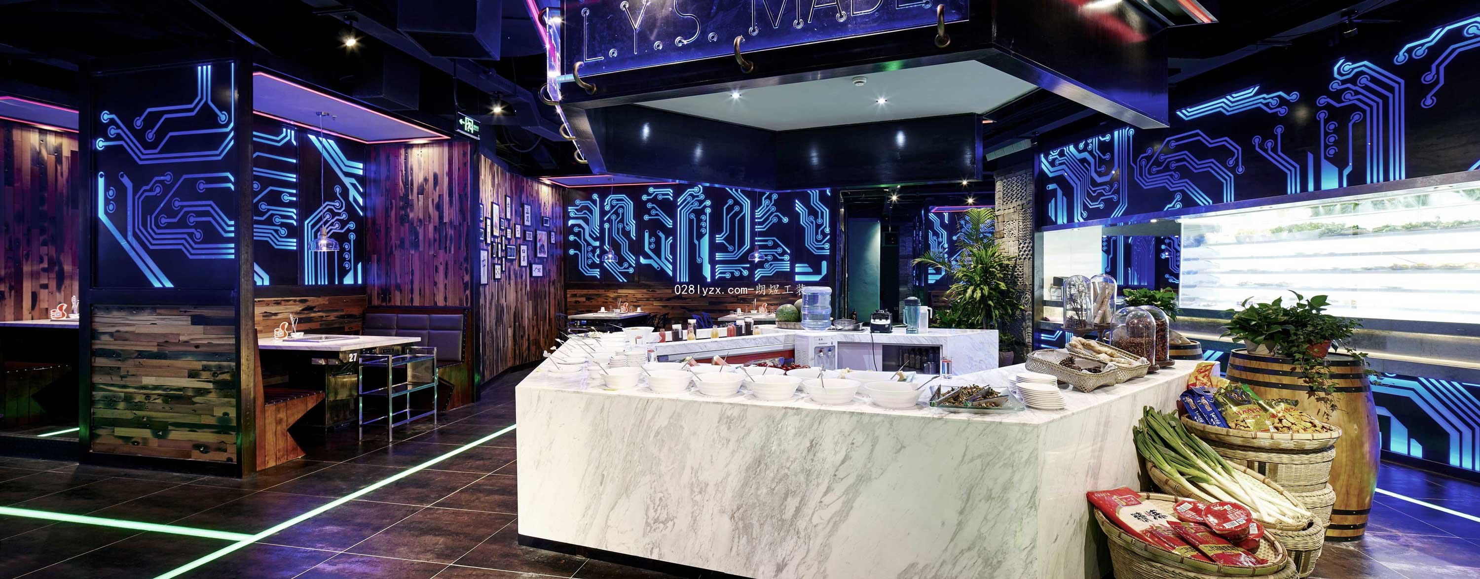 混搭风火锅店装修案例
