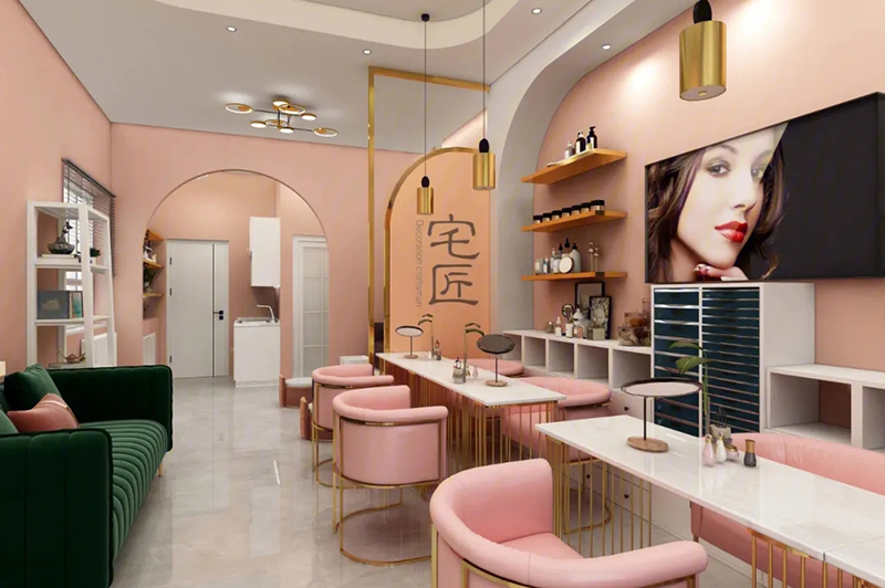 美甲美甲店装修