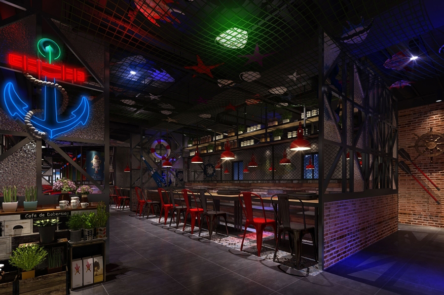 纸上烤鱼店装修